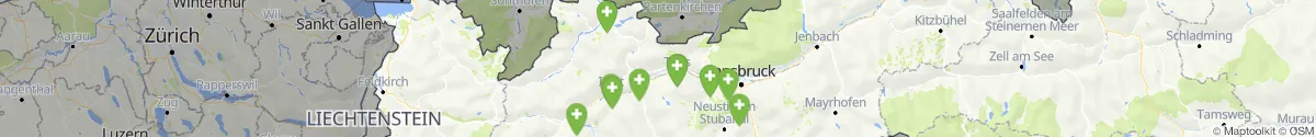 Kartenansicht für Apotheken-Notdienste in der Nähe von Ischgl (Landeck, Tirol)